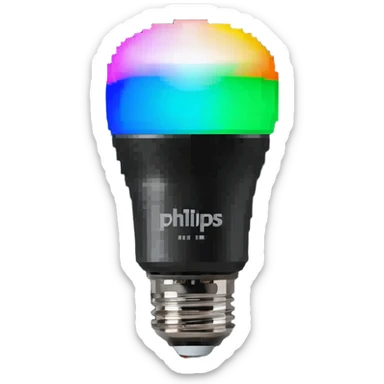 Philips Hue color-changing smart bulb with wireless connectivity sticker