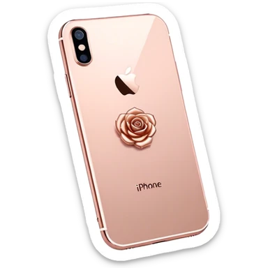 Rose gold iPhone  sticker