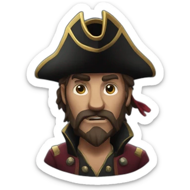 Sea of thieves pirate lord sticker