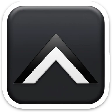 iOS emoji, minimal dark spark, small zigzag, flat sticker