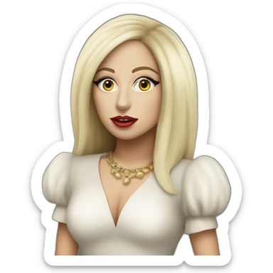 Lady Gaga in a Judas’s clip  sticker