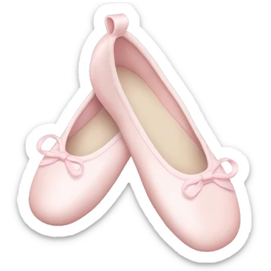 Pale pink ballet shoes sticker