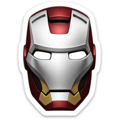 iron man mask sticker
