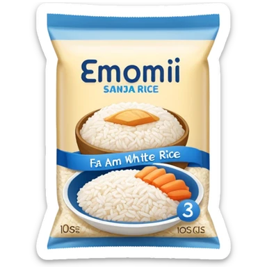 package of rice sticker