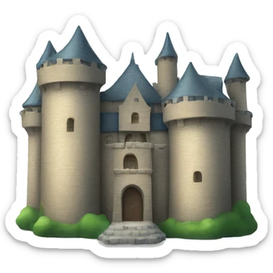 castle made of glass sticker