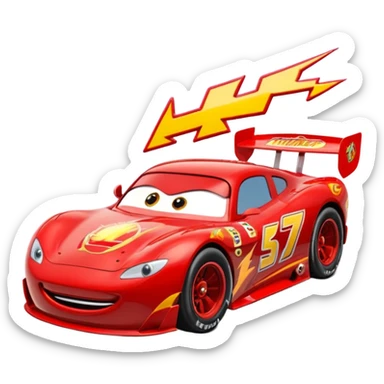 Flash mcqueen sticker