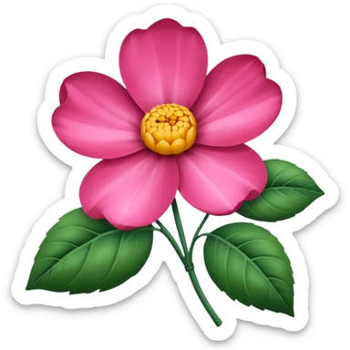 silk flower sticker