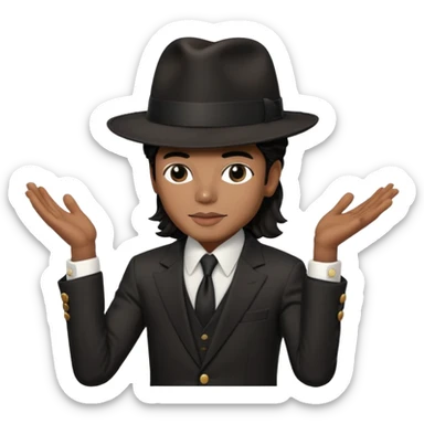 Micheal jackson doing the lean sticker