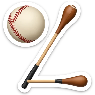 Hurley and sliotar as in what's used for the Irish sport  sticker