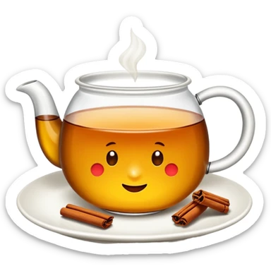 Ince uzun cay bardagi Ince belli bardakta cay fincan degil sticker