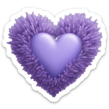 ￼lavender coloured heart sticker