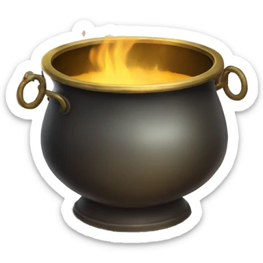 brass cauldron sticker