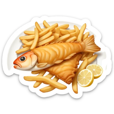 Fish and chips  sticker