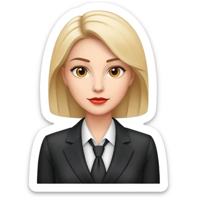 ceo woman business confidently wears smart business attire sticker