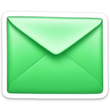 M LETTER green sticker