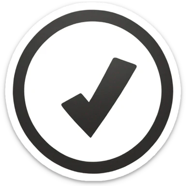 check mark sticker