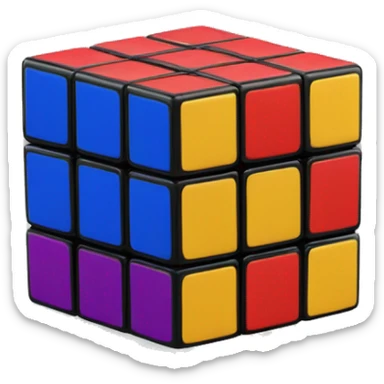 rubik's cube sticker
