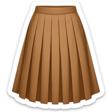 skirt brown sticker