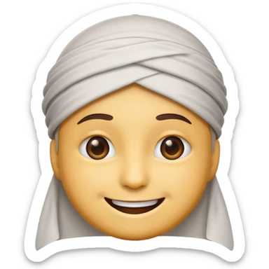 Emoji with Muslim cap sticker