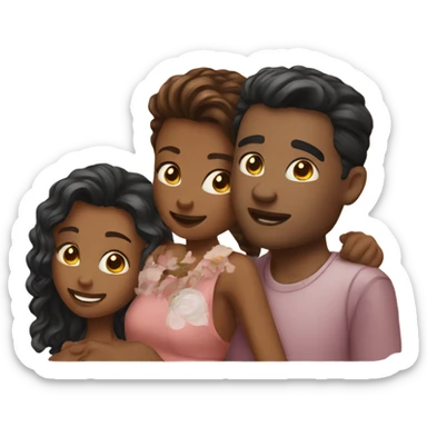 Two couples  sticker