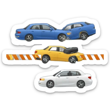 car accident sticker