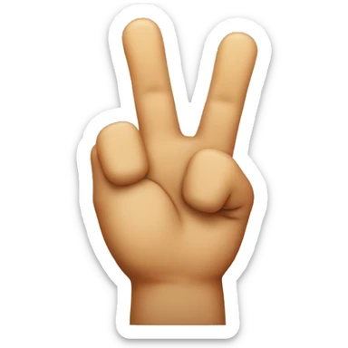 Crossed fingers sticker