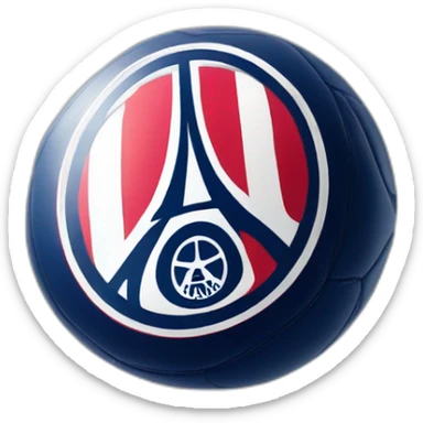 au foot le logo du PSG realiste sticker