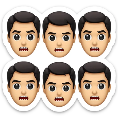 GENERAME  4  ICONOS individuales  TIPO EMOJI SILUETEADOS SIN FONDO   ESTILO RETRO OCHENTERO CON LA TEMATICA DE LA PELICULA  The Evil Dead (Posesión infernal) sticker