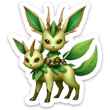 Bug-type Fakémon-Leafeon full body sticker