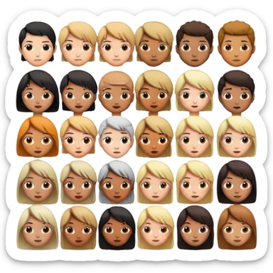 Anime different reactions sticker