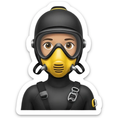 scuba diver sticker