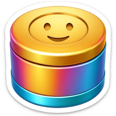 Surprise circle box sticker