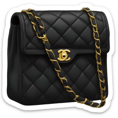 Black Chanel bag sticker