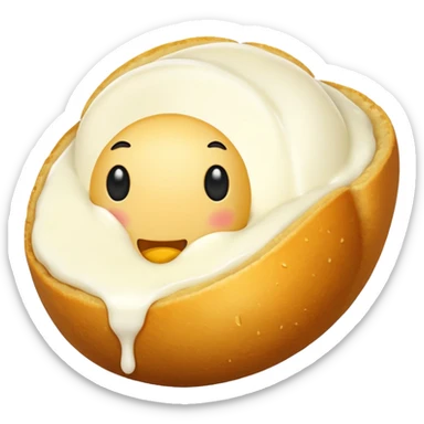 Mozzarella cheese balls sticker