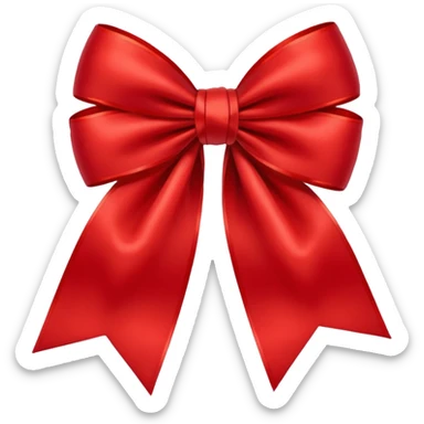 Red bows sticker