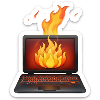 Pc burn sticker