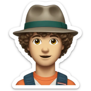 Stranger things dustin sticker