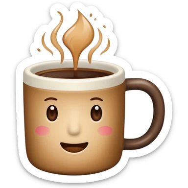 room temperature coffee sticker