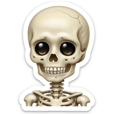 esqueleto chorando sticker