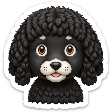 black cockapoo sticker