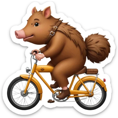 Hog in a bike sticker