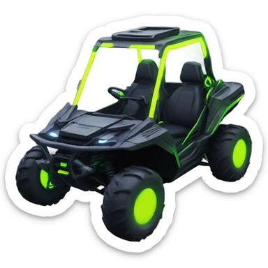 cyber punk UTV neon sticker