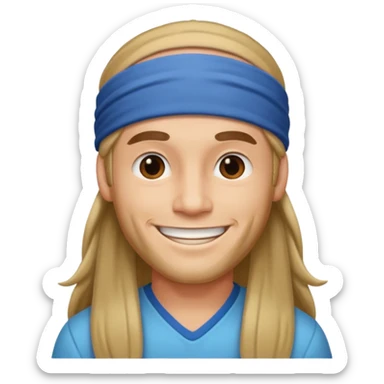 Hippie man smiling sticker