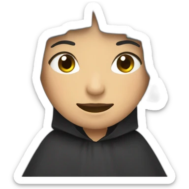 Monja con gran cofia sticker