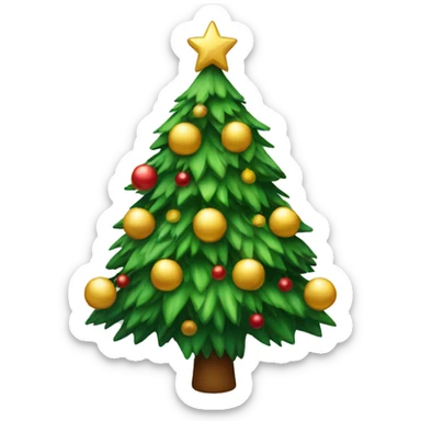 christmas tree sticker