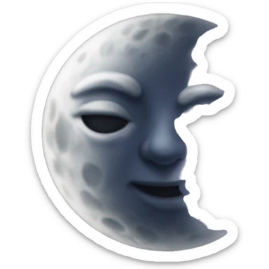 Moon sticker
