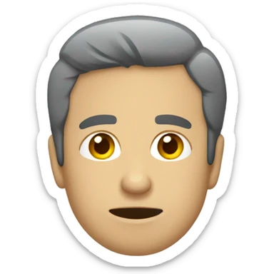 Aburrido con la boca abierta sticker