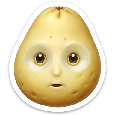 peeled potato sticker