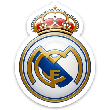 I want an emoji of real madrid logo of football and it should look realistic sticker