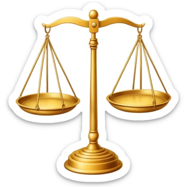 balança da justiça sticker